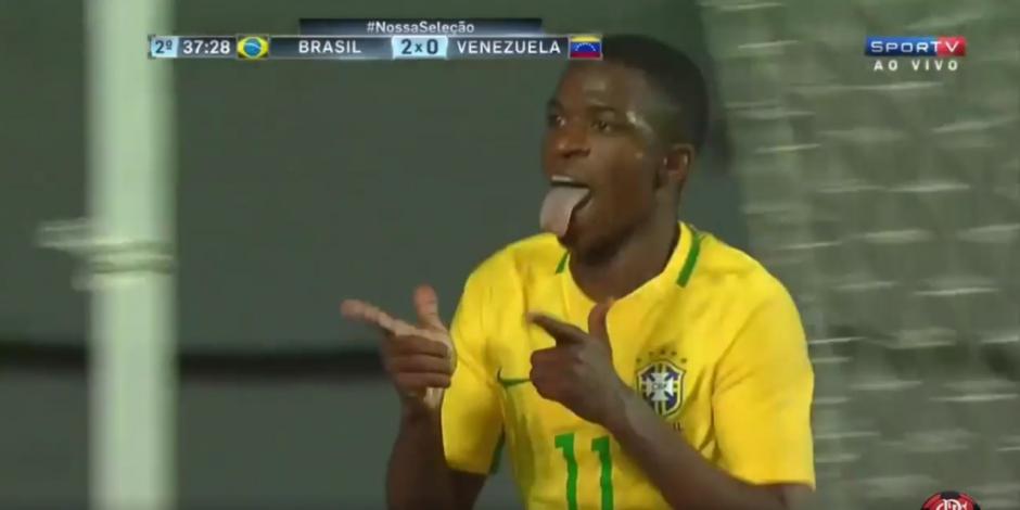 Vinicius Jr. es el nuevo Ronaldinho que busca el FC Barcelona. (Foto: Twitter)