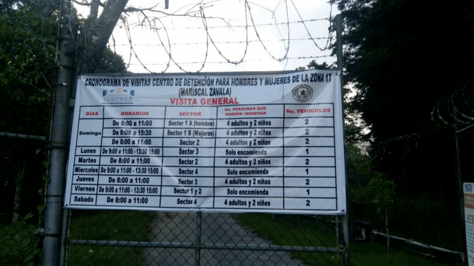 Las restricciones de las visitas inician este lunes. (Foto: Sistema Penitenciario)