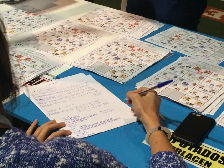 Con el 98.92 por ciento de votos computados a las 21:00 horas de este martes 8 de septiembre, se puede analizar que, estadísticamente, Baldizón ya no puede alcanzar a Sandra Torres. (Foto: Ana García/Soy502)