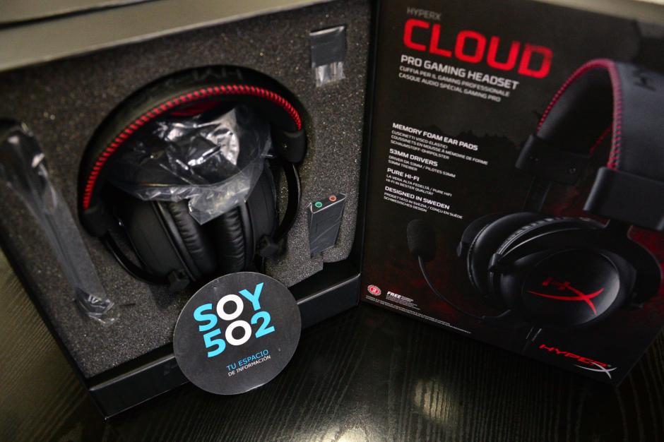 Con un dise&ntilde;o elegante, ya se encuentran en el mercado los nuevos aud&iacute;fonos HyperX Cloud desarrollados especialmente para los &ldquo;gamer&rdquo;. (Foto: Wilder L&oacute;pez/Soy502)