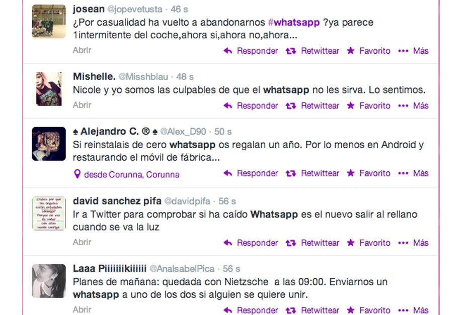 El servicio de mensajer&iacute;a instant&aacute;nea WhatsApp ha dejado a miles de usuarios sin comunicaci&oacute;n a nivel mundial.