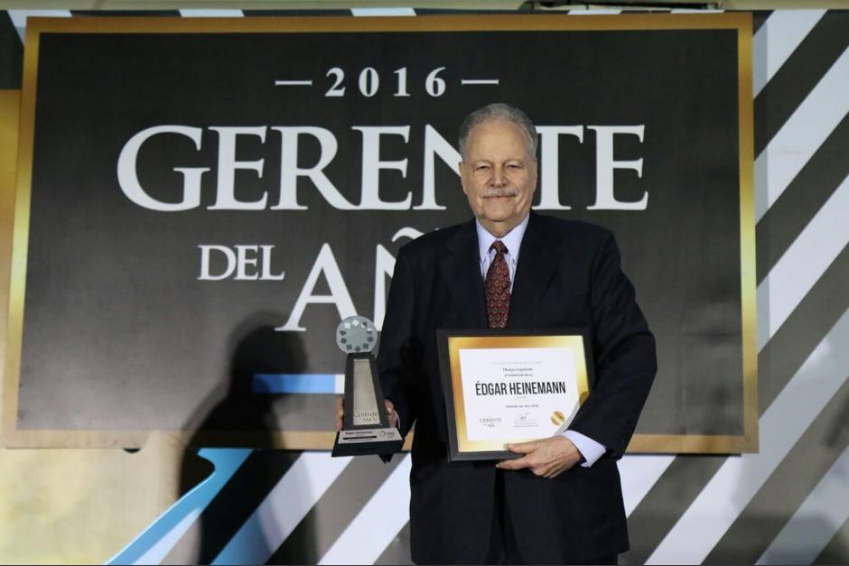 El Gerente del A&ntilde;o 2016 es Edgar Heinemann. (Foto: Alejandro Bal&aacute;n/Soy502)