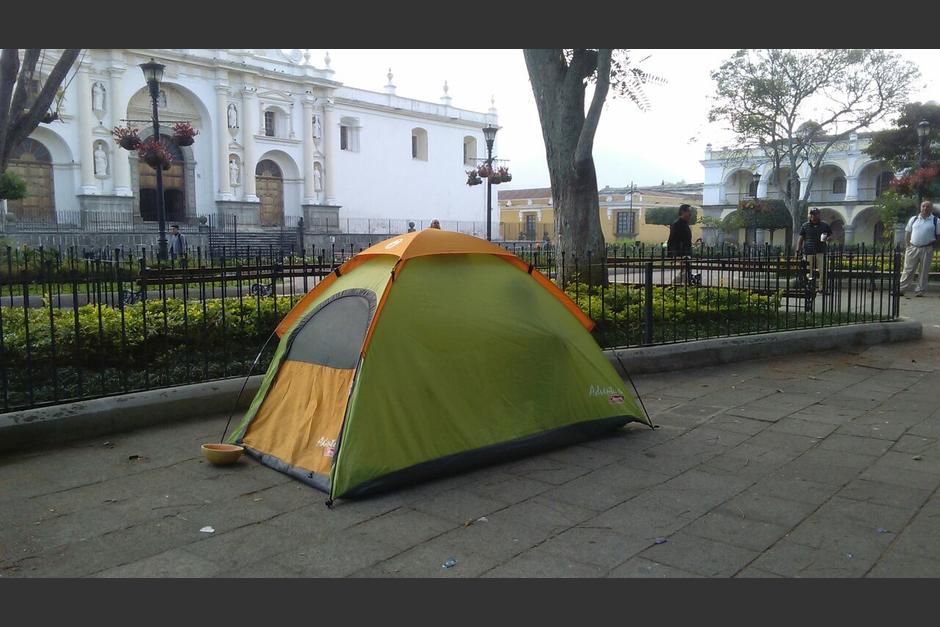 La casa de campa&ntilde;a se encontraba cerca de la fuente de las Sirenas. (Foto: Pablo Sol&iacute;s/Nuestro Diario)