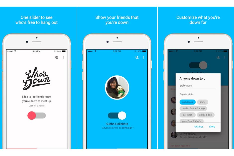 La aplicación “Who’s Down” se puede descargar gratis en App Store. (Foto: App Store)