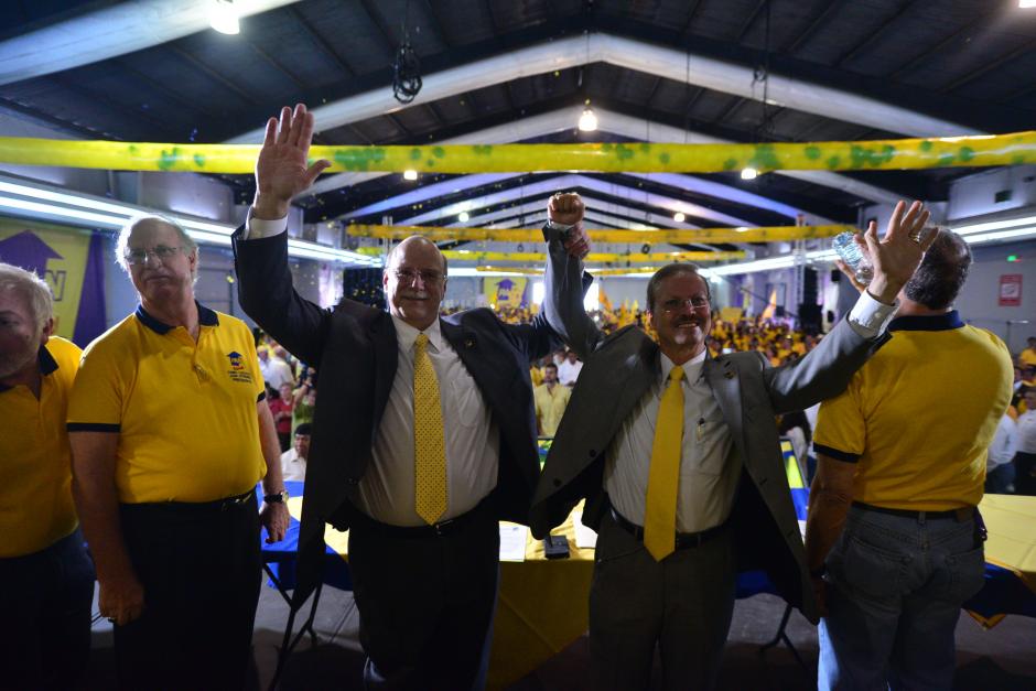 Juan Guti&eacute;rrez y Manuel Marroqu&iacute;n fueron proclamados como candidatos a la Presidencia y a la Vicepresidencial del PAN. (Foto Wilder L&oacute;pez/Soy502)
