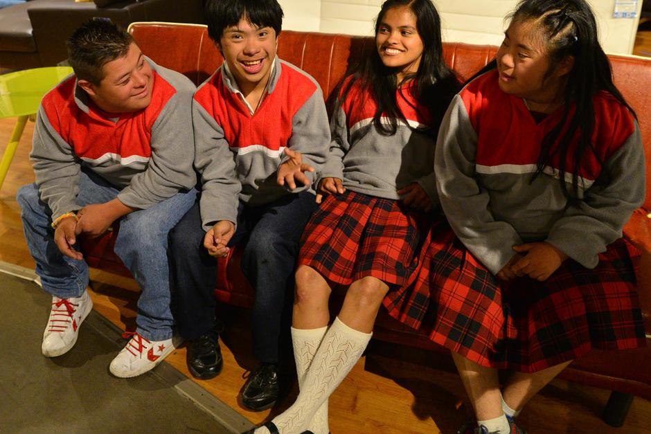 Cristian, Randy, Roc&iacute;o y Karla son parte del Instituto Neurol&oacute;gico. (Foto: Wilder L&oacute;pez/Soy502)