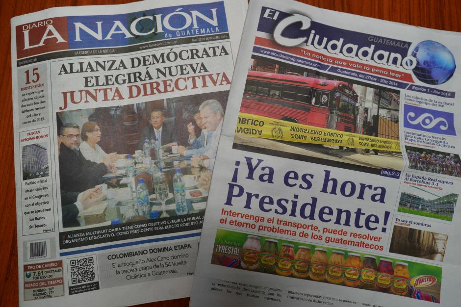 El matutino La Naci&oacute;n y el semanario El Ciudadano se agregaron a la oferta medi&aacute;tica en Guatemala, aunque sus v&iacute;nculos apuntan a un inter&eacute;s partidista. (Foto: Wilder L&oacute;pez/Soy502)