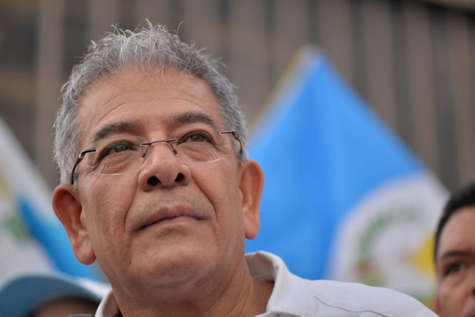 El juez Miguel &Aacute;ngel G&aacute;lvez fue homenajeado en una manifestaci&oacute;n. (Foto: Wilder L&oacute;pez/Soy502)