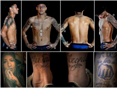 Conoce los tatuajes y por qu&eacute; son importantes para Neymar