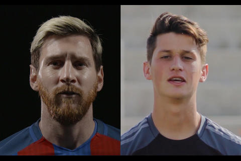 Messi y Hagen se unen para dar un mensaje a los aficionados del fútbol