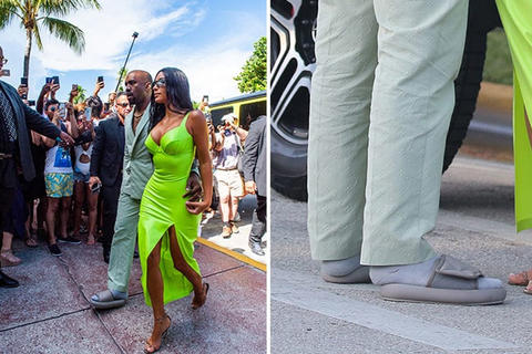Las redes se burlan del esposo de Kim Kardashian por sus sandalias