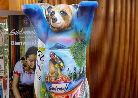 El nuevo Oso de la Tolerancia que se expondr&aacute; en Guatemala