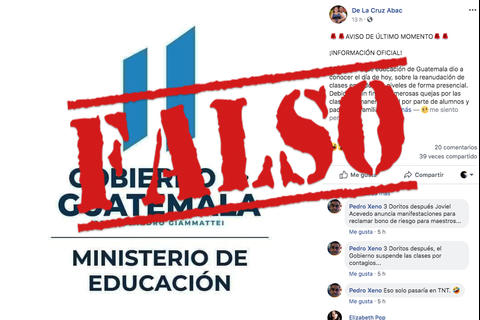 Guatemala Reiniciara Las Clases Este 7 De Septiembre R Falso
