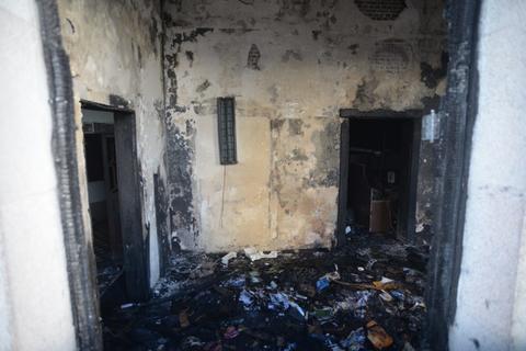 Así quedó el Congreso luego de que manifestantes lo incendiaran