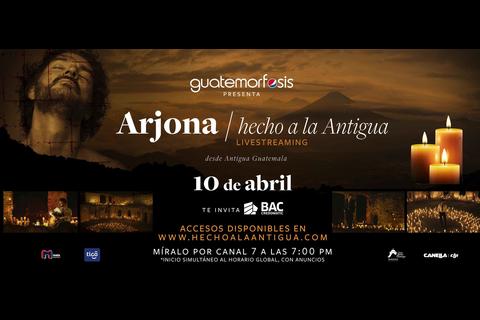 Guatemorfosis presenta a Ricardo Arjona desde Antigua Guatemala