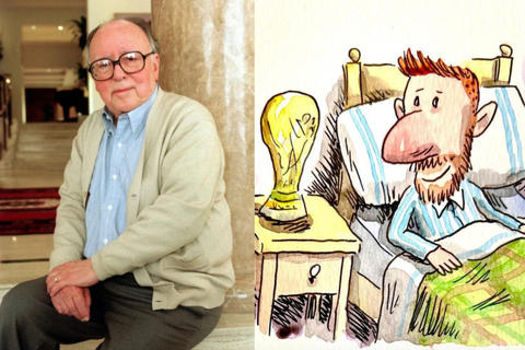 Rinden homenaje a Messi y a escritor nacionalizado guatemalteco en ilustración