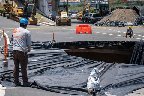 El video del alcalde de Villa Nueva dentro del agujero