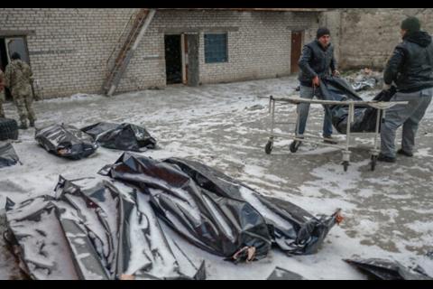 Colapsa la morgue de la ciudad ucraniana de Mykolaiv 