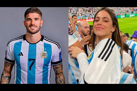 Tini Stoessel visita a Rodrigo de Paul en concentración argentina