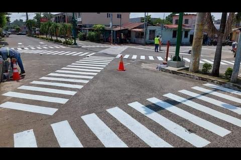 Falso o verdadero: ¿Este paso de cebra se pintó en Retalhuleu?