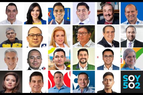 Los candidatos a diputados por el distrito central (Ciudad de Guatemala)