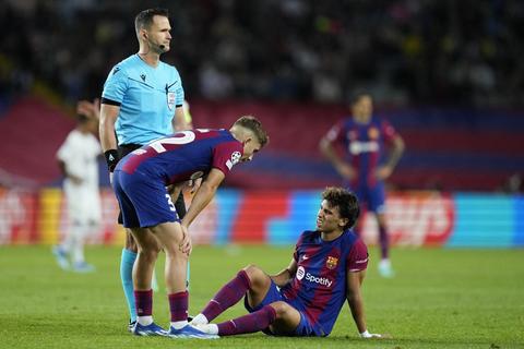 Joao Félix se lesiona en la sufrida victoria del Barça ante el Shakhtar