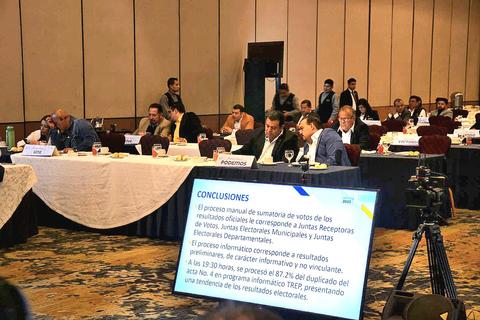 TSE presenta informe y partidos políticos reiteran dudas sobre resultados electorales