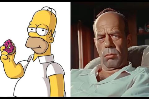 As&iacute; se ver&iacute;an Los Simpson en la vida real de acuerdo con la IA (Video)