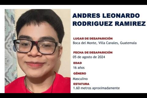 Buscan a Andrés, un menor desaparecido tras salir de un colegio