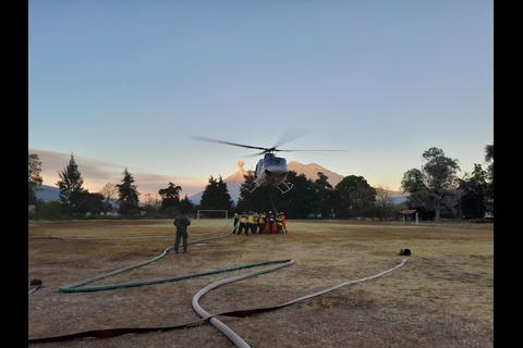 ¡Desde el aire! Esta es la situación en el volcán de Agua