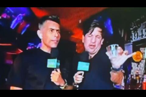 Critican a presentadores por hacer reporte de Copa América desde un bar