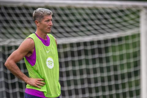 Lewandowski ser&aacute; baja en el Joan Gamper por una lesi&oacute;n en el muslo