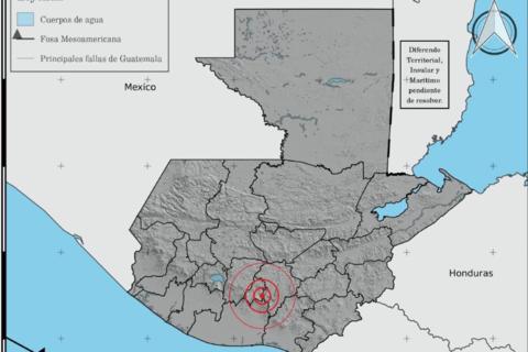Temblor sacude parte del territorio nacional este lunes