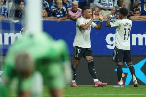 (VIDEO) Mbapp&eacute; y Vini comandan triunfo del Real ante el Oviedo