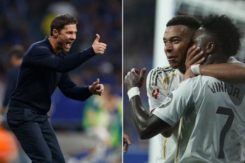 Xabi Alonso elogia la conexi&oacute;n entre Mbapp&eacute; y Vinicius