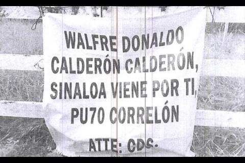 'Sinaloa viene por ti': la narcomanta hallada en territorio guatemalteco