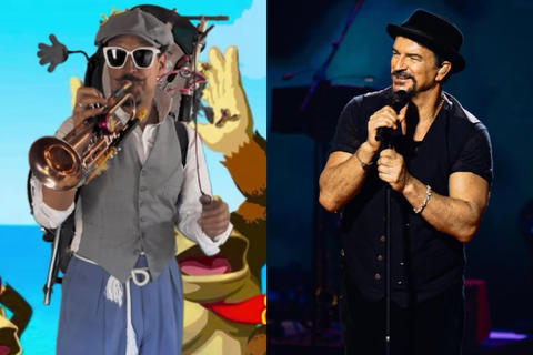 Panchorizo comparte tras bambalinas con m&uacute;sicos de Ricardo Arjona