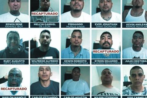 Fuga de Fraijanes II: Los reos recapturados hasta la fecha 