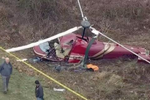 Dos helic&oacute;pteros colisionaron en el aire en Nueva Jersey (video)