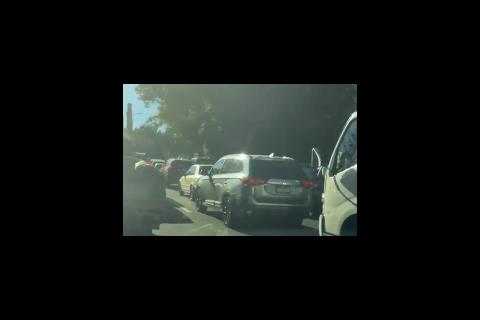 &iexcl;Paralizado! As&iacute; est&aacute; el tr&aacute;nsito en ruta Interamericana tras accidente (video)