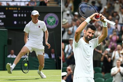 Sinner y Djokovic debutan con triunfo en Wimbledon