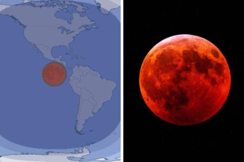 Eclipse lunar total, conocido como 'Luna de Sangre', podrá verse en Guatemala