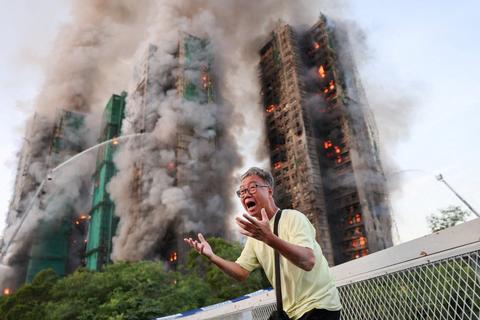 Incendio en Hong Kong deja 83 muertos y más de 200 desaparecidos