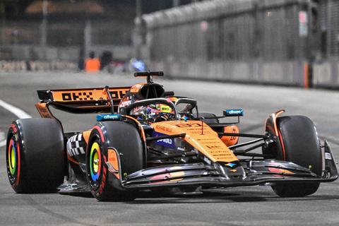 Piastri recupera sensaciones en unas caóticas libres en el GP de Singapur