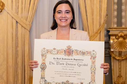 Marie Destarac integra de manera oficial la Real Academia de Ingeniería en España
