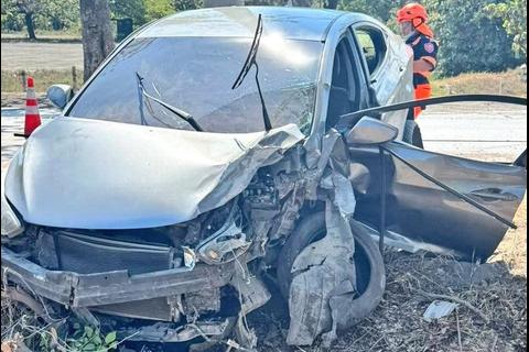 Fuerte accidente se registra rumbo a Puerto Quetzal