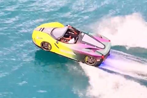 Este es el jetcar que navega aguas del lago de Atitl&aacute;n (video)