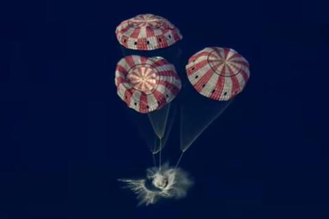 &iexcl;Misi&oacute;n Cumplida! Orion Integrity regresa a Tierra desde la Luna