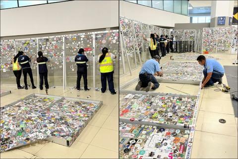 Retiran calcoman&iacute;as en &aacute;reas de seguridad del Aeropuerto Internacional La Aurora