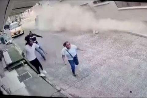 Surge video del colapso de un edificio durante el terremoto en Colombia